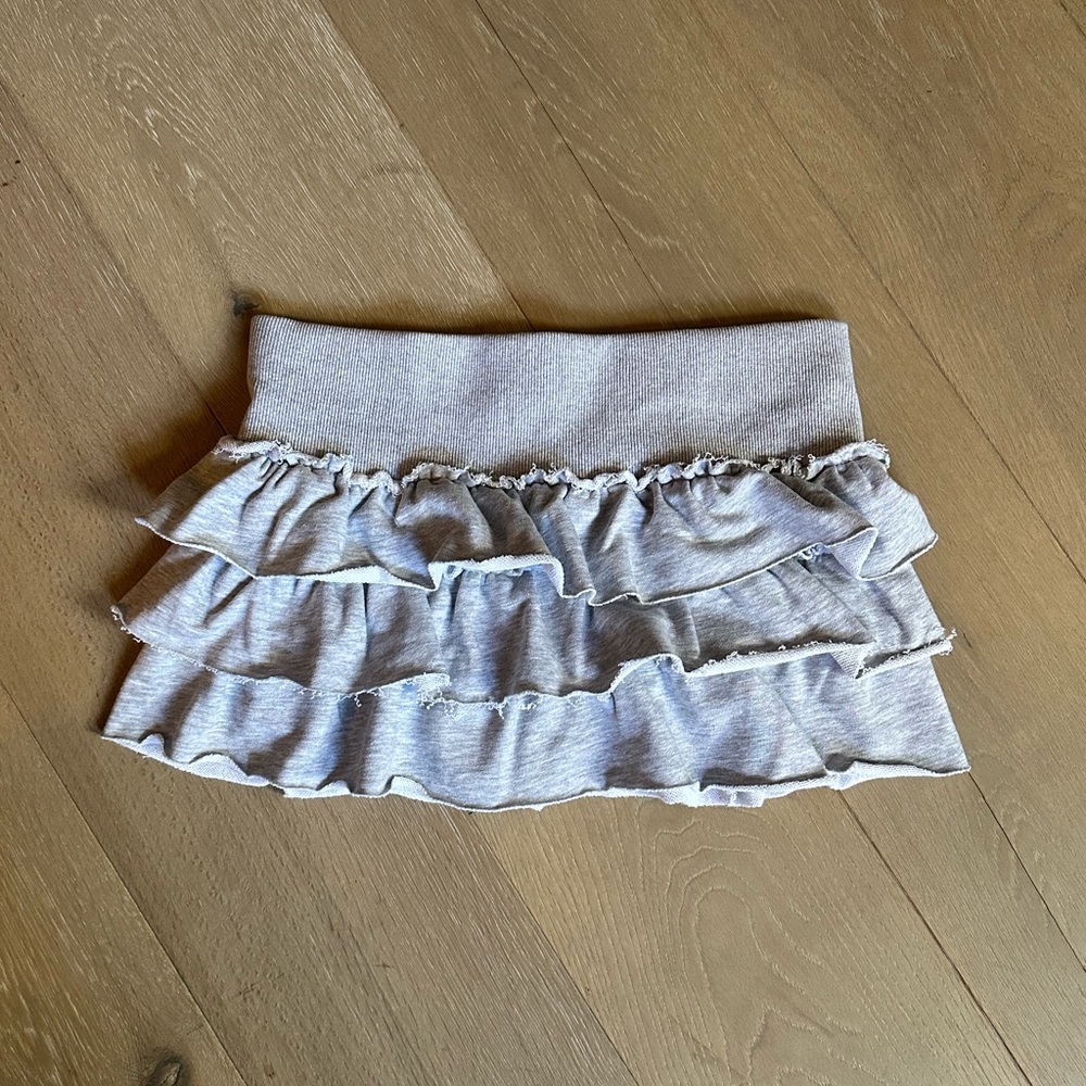 edikted ruffle terry miniskirt NWT